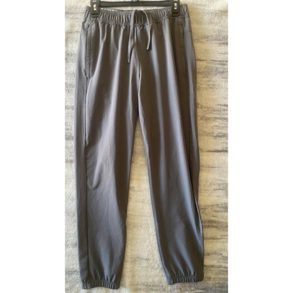 Soybu Mens Woven Joggers Gray 4-Way Stretch‎ Water Resistant Size Small Repreve